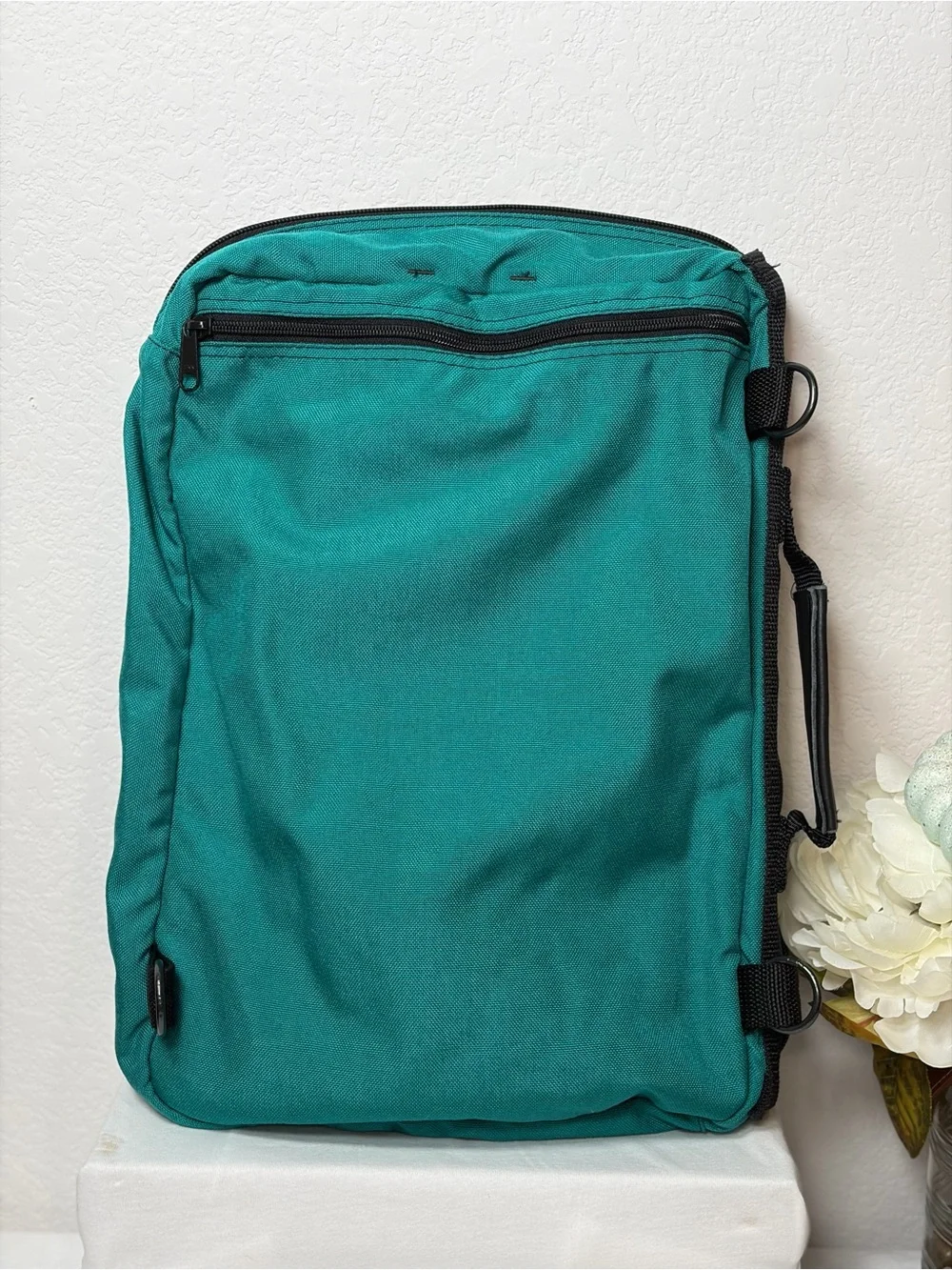 Eddie Bauer Teal Green Backpack with Black Accents